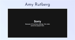 Desktop Screenshot of amyrutberg.com
