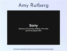 Tablet Screenshot of amyrutberg.com